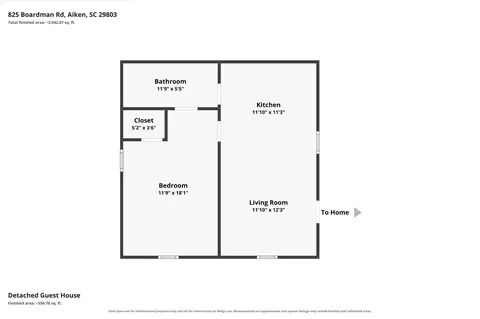 Floorplan - 825 Boardman Rd, Aiken, SC 29803 photo 3 of 3