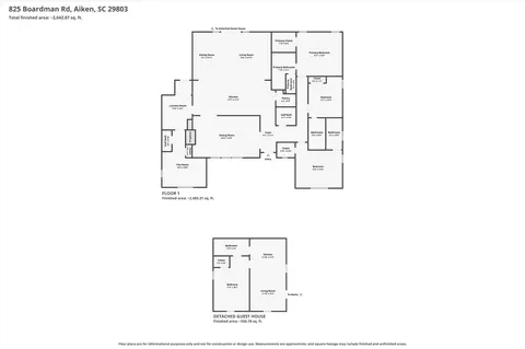 Floorplan - 825 Boardman Rd, Aiken, SC 29803 photo 1 of 3