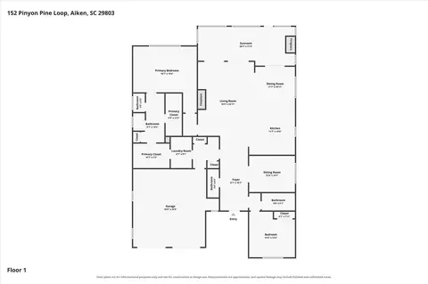 Floorplan - 152 Pinyon Pine Loop, Aiken, SC 29803 photo 2 of 2