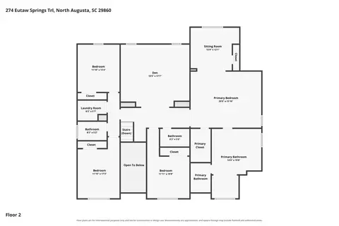 Floorplan - 274 Eutaw Springs Trl, North Augusta, SC 29860 photo 3 of 6