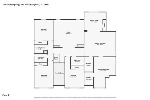 Floorplan - 274 Eutaw Springs Trl, North Augusta, SC 29860 photo 5 of 6