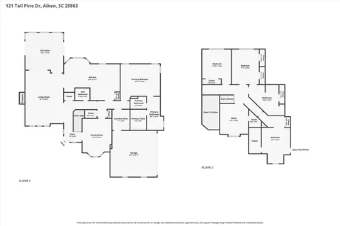 Floorplan - 121 Tall Pine Dr, Aiken, SC 29803 photo 1 of 6