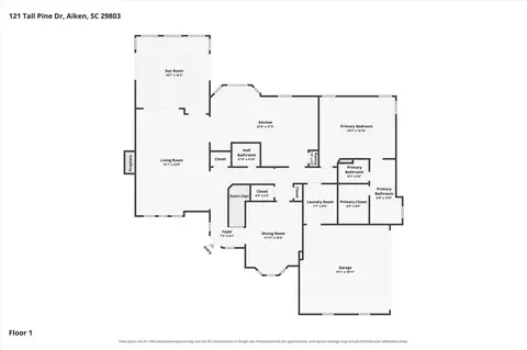 Floorplan - 121 Tall Pine Dr, Aiken, SC 29803 photo 2 of 6