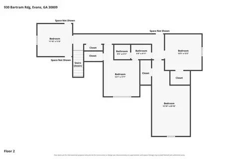 Floorplan - 930 Bartram Rdg, Evans, GA 30809 photo 5 of 6