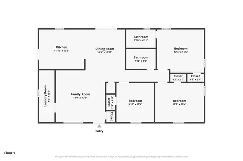 Floorplan - 3407 Charing Cross Ct, Augusta, GA 30906 photo 1 of 1