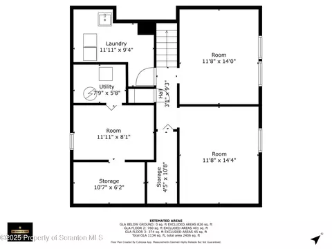 Floorplan - 115 Marion St, Old Forge, PA 18518 photo 3 of 4
