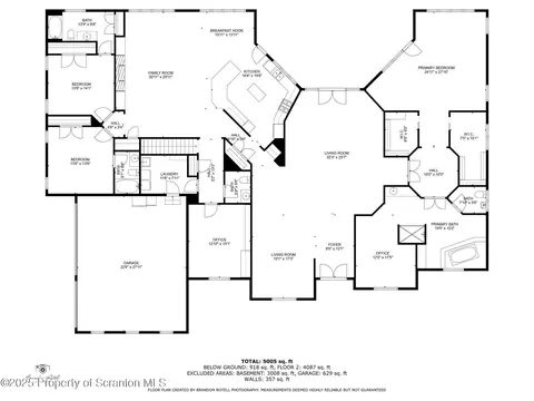 Floorplan - 6 Kipling Dr, Moosic, PA 18507 photo 2 of 3