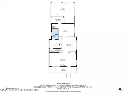 Floorplan - 701 E Scott St, Olyphant, PA 18447 photo 1 of 3
