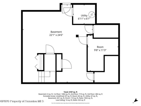 Floorplan - 201 Moosic Rd, Old Forge, PA 18518 photo 1 of 4