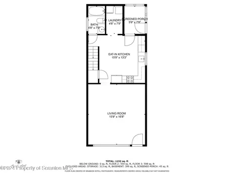 Floorplan - 519 W Grace St, Old Forge, PA 18518 photo 2 of 4