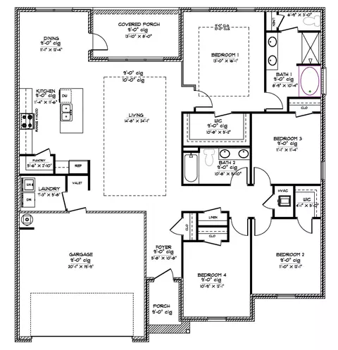 Floorplan - 79 Stonebridge, Petal, MS 39465 photo 1 of 1