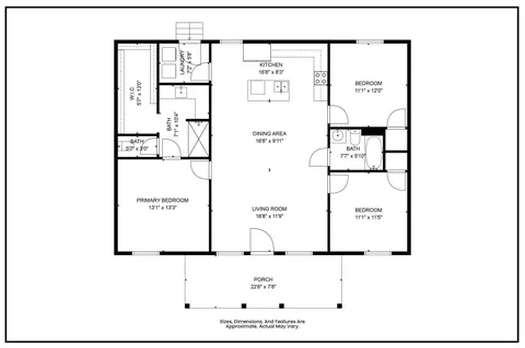 Floorplan - 116 Water Oak Dr, Lucedale, MS 39452 photo 1 of 1