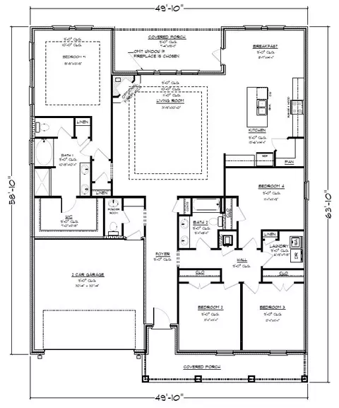 Floorplan - 129 Lynnstone, Petal, MS 39465 photo 1 of 2