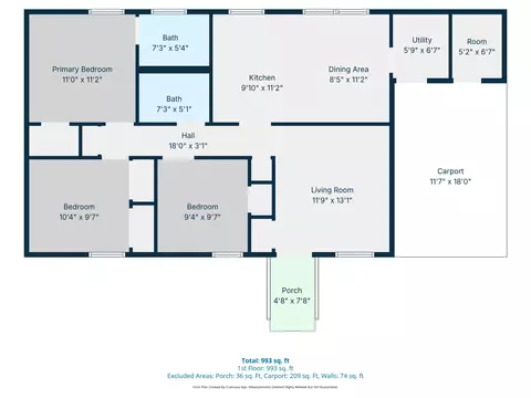 Floorplan - 205 Woodside Dr, Petal, MS 39465 photo 1 of 1