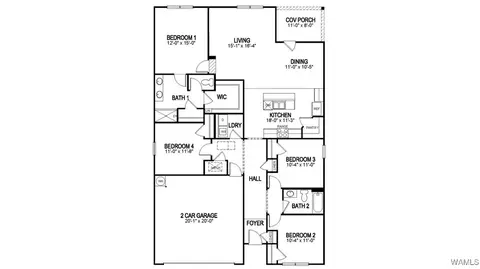 Floorplan - 18520 Spring St, Vance, AL 35490 photo 2 of 2