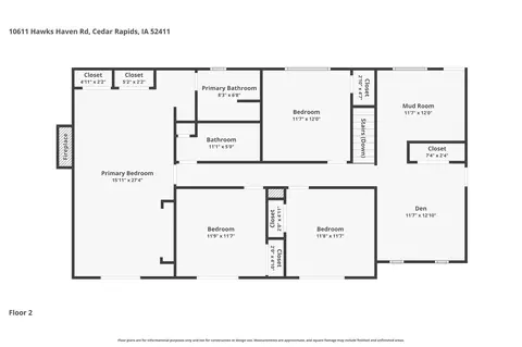 Floorplan - 10611 Hawks Haven Rd, Cedar Rapids, IA 52411 photo 3 of 3