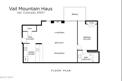 Floorplan - 292 E Meadow Dr #329, Vail, CO 81657 photo 1 of 1