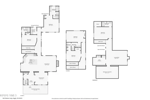 Floorplan - 165 Palmer Loop, Eagle, CO 81631 photo 9 of 9