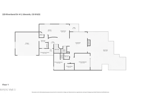 Floorplan - 229 Riverbend Dr #E, Edwards, CO 81632 photo 2 of 4
