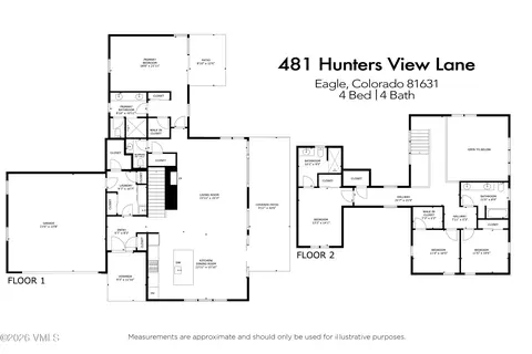 Floorplan - 481 Hunters View Ln, Eagle, CO 81631 photo 1 of 1