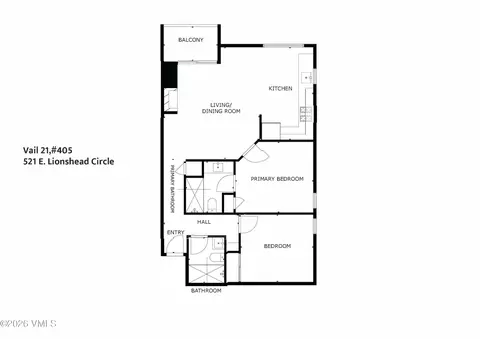Floorplan - 521 E Lionshead Cir # 405, Vail, CO 81657 photo 1 of 1