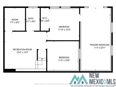 Floorplan - 606 5th St, Cloudcroft, NM 88317 photo 3 of 3