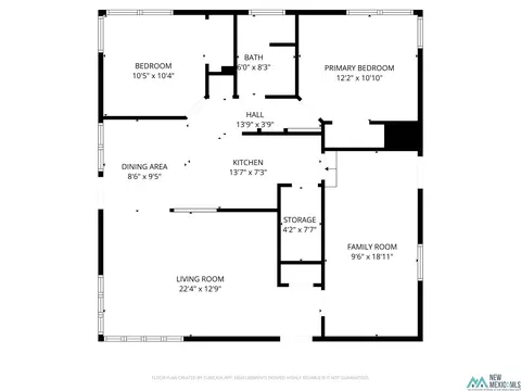 Floorplan - 2520 Sheldon St, Clovis, NM 88101 photo 1 of 1