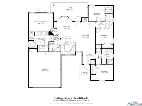 Floorplan - 4529 Sandstone Dr, Clovis, NM 88101 photo 1 of 1