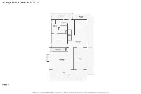 Floorplan - 507 Angel Fields Rd, Franklin, NC 28734 photo 3 of 5
