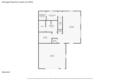 Floorplan - 507 Angel Fields Rd, Franklin, NC 28734 photo 1 of 5