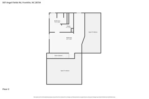 Floorplan - 507 Angel Fields Rd, Franklin, NC 28734 photo 4 of 5