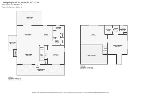 Floorplan - 306 Springbrook Dr, Franklin, NC 28734 photo 1 of 1