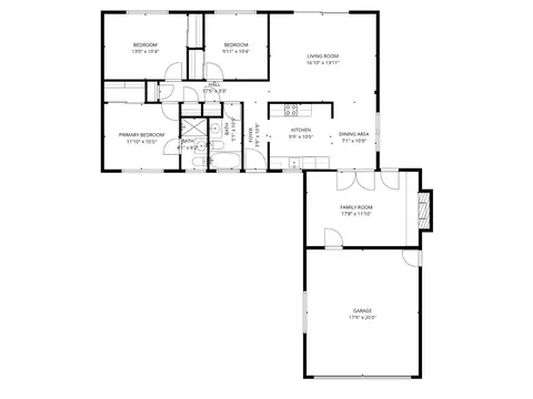 Floorplan - 505 W Pico Ave, Clovis, CA 93612 photo 1 of 1