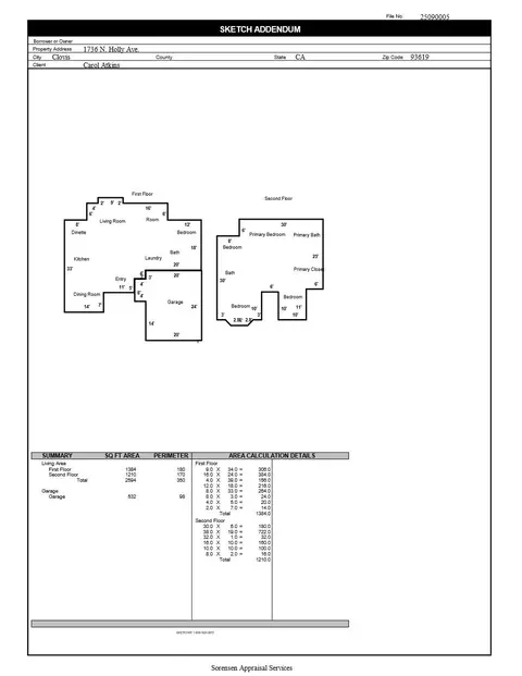 Floorplan - 1736 N Holly Ave, Clovis, CA 93619 photo 1 of 1