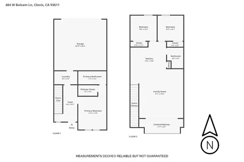 Floorplan - 484 W Balsam Ln, Clovis, CA 93611 photo 1 of 1