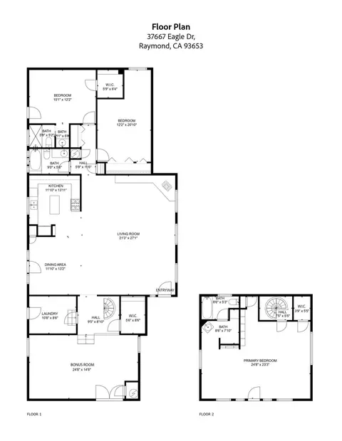 Floorplan - 37667 Eagle Dr, Raymond, CA 93653 photo 1 of 1