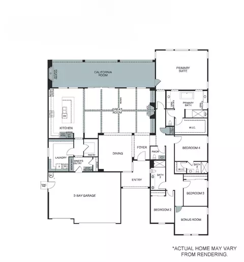 Floorplan - 1715 N Renn Ave, Clovis, CA 93619 photo 1 of 1
