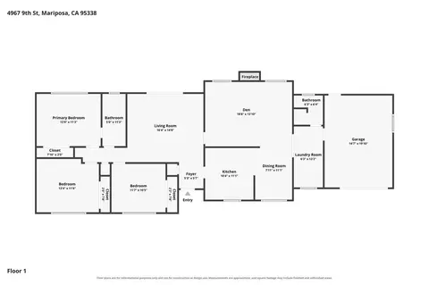 Floorplan - 4967 9th St, Mariposa, CA 95338 photo 1 of 1