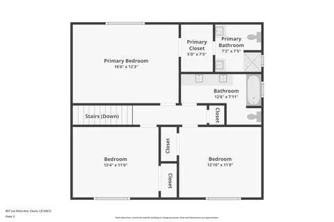Floorplan - 857 Los Altos Ave, Clovis, CA 93612 photo 1 of 3