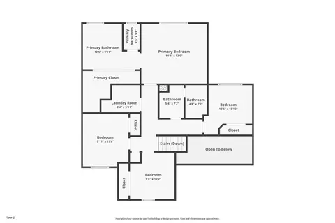 Floorplan - 713 W Bordeaux Ln, Clovis, CA 93619 photo 2 of 3