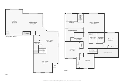 Floorplan - 713 W Bordeaux Ln, Clovis, CA 93619 photo 3 of 3