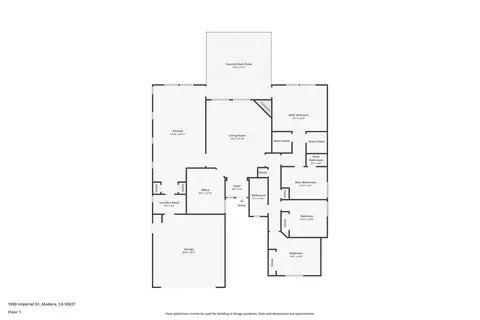 Floorplan - 1030 Imperial Dr, Madera, CA 93637 photo 1 of 1