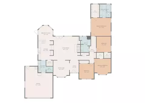 Floorplan - 345 S Acacia Dr, Lemoore, CA 93245 photo 1 of 2