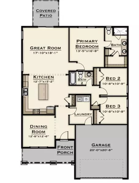 Floorplan - 2012 Burts Gap Loop, Auburn, AL 36830 photo 1 of 1