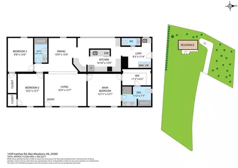 Floorplan - 1439 Ivanhoe Rd, Max Meadows, VA 24360 photo 1 of 1