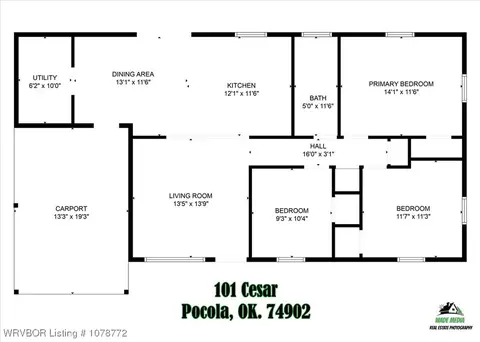 Floorplan - 101 Cesar St, Pocola, OK 74902 photo 2 of 2