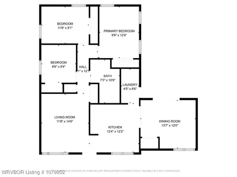 Floorplan - 7724 Colony Ln, Fort Smith, AR 72908 photo 2 of 2