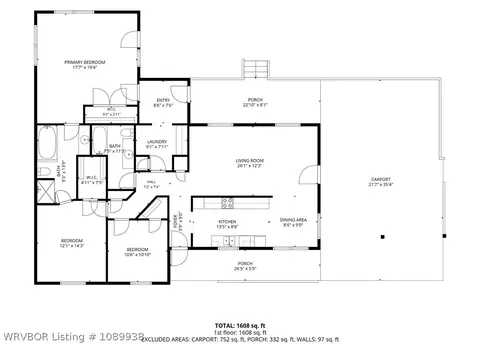 Floorplan - 4716 Cobblestone Rd, Huntington, AR 72940 photo 1 of 1
