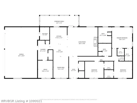 Floorplan - 19960 E Wilderness Rd, Cookson, OK 74427 photo 1 of 1