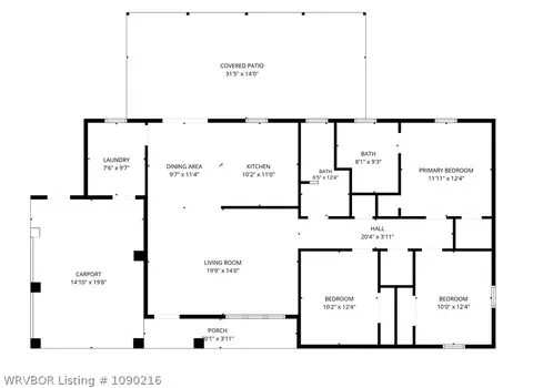Floorplan - 473101 E 1127 Rd, Muldrow, OK 74948 photo 1 of 1